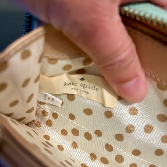 Kate Spade Turquoise Wellesley Neda Wallet Zip Around Cardholder Clutch - Picture 7 of 16